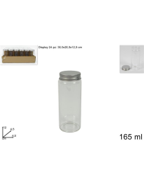 GLASS LINE BOTTLE WITH ALUMINUM CAP 165ml