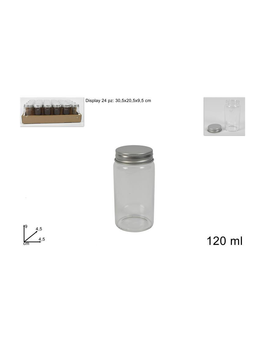 LINEA IN VETRO  BOTTIGLIA TAPPO ALLUMINIO 120ml