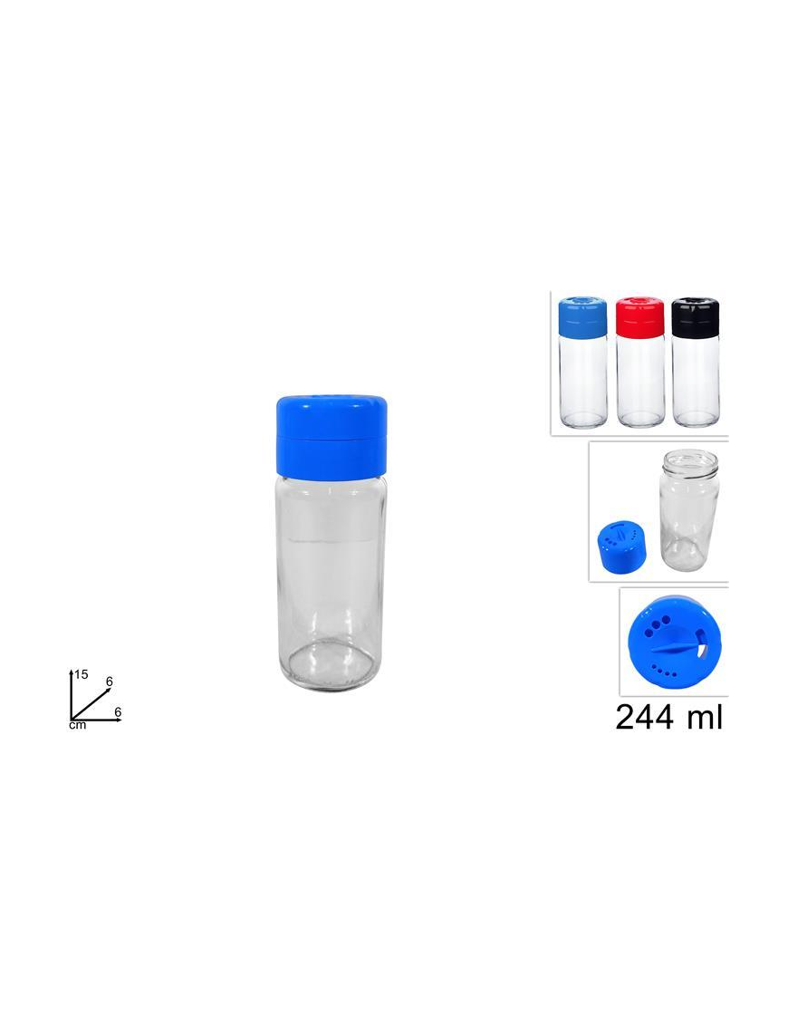 GLASS SPICE DISPENSER LINE 244ml
