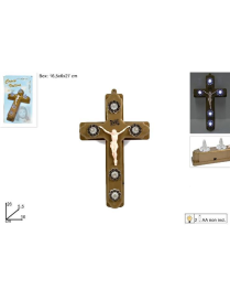 SACRA CROCE VOTIVA ORO CON LUCI