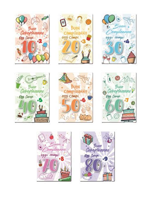 HAPPY BIRTHDAY CARDS 10-80 YEARS