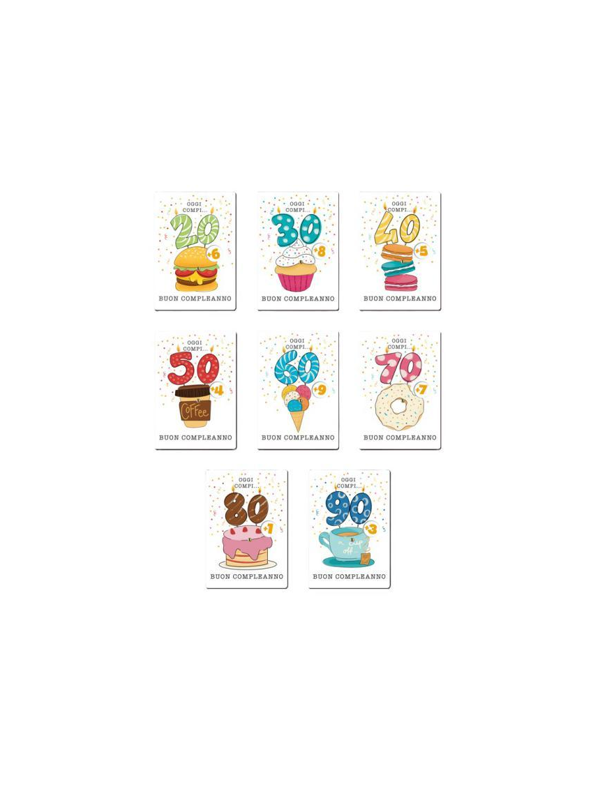 HAPPY BIRTHDAY CARDS FOR 20-90 YEARS