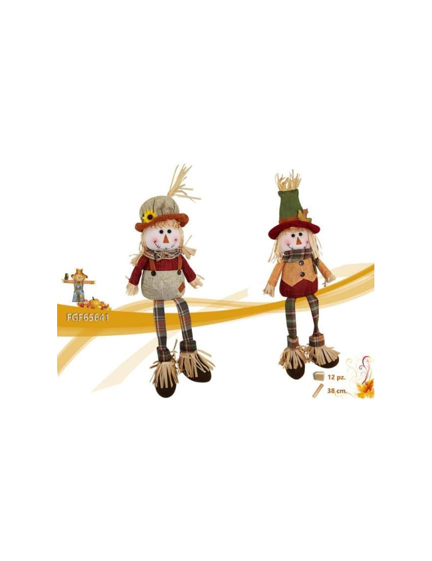 SITTING SCARECROW 38cm AUTUMN LINE