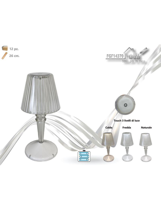 LAMPADA TOUCH GRIGIO 33cm