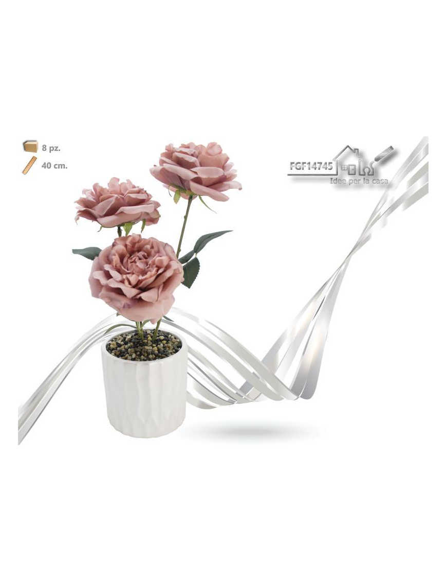 PLANT WITH CERAMIC POT 40cm