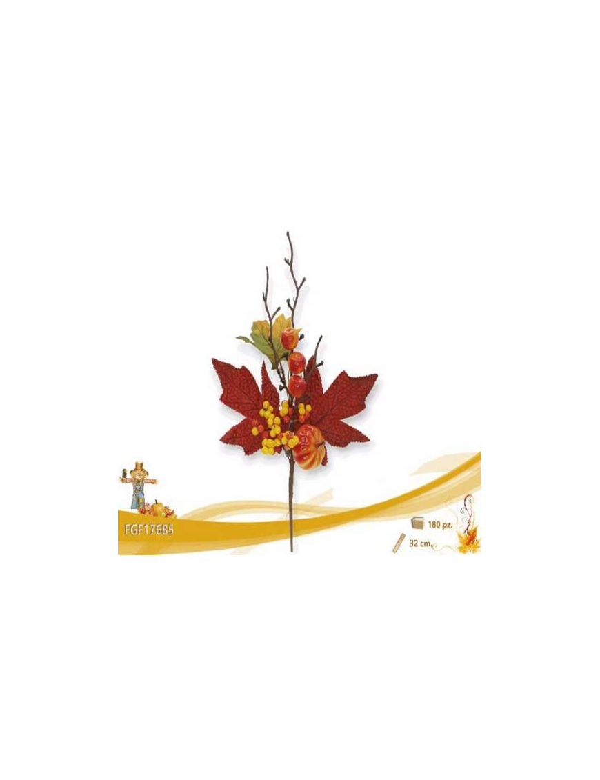 STELO CON DECORAZIONI LINEA AUTUNNO 30cm