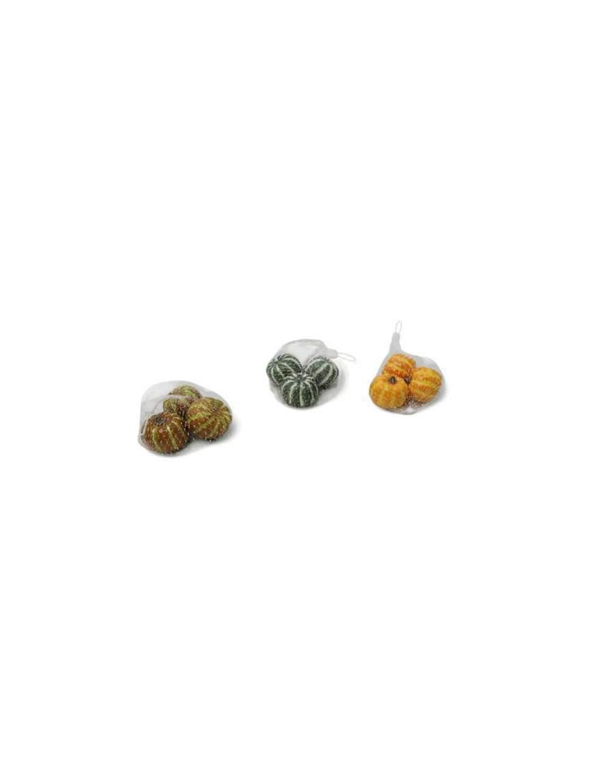 NET WITH PUMPKIN 3 pieces 4cm AUTUMN LINE