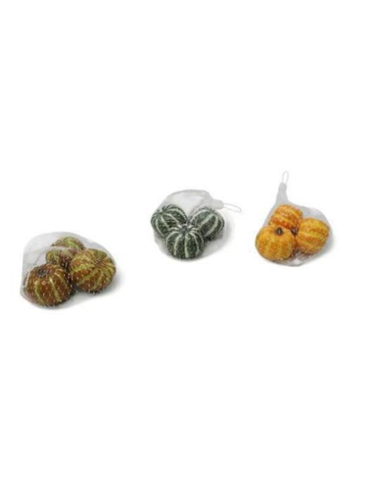 RETE CON ZUCCA 3pezzi 4cm LINEA AUTUNNO
