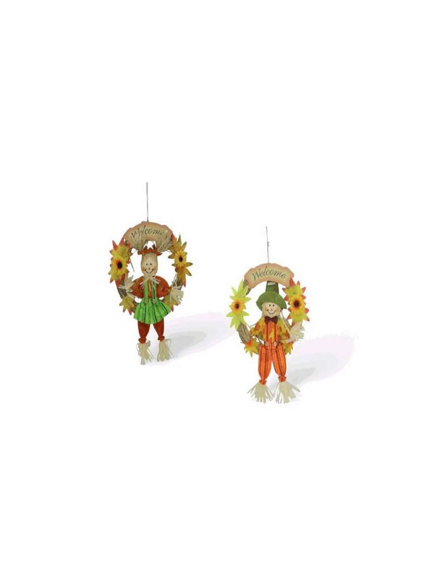BEHIND DOOR WITH DECORATIONS 35cm AUTUMN LINE