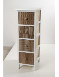 CASSETTIERA WHITE 4 CASSETTI  26x32x80cm