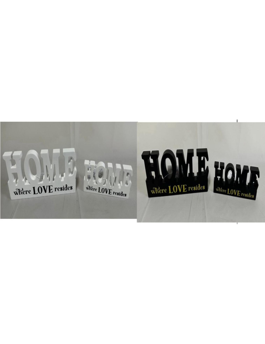 FRASE SCRITTA DECORATIVA  HOME 23x9,8cm