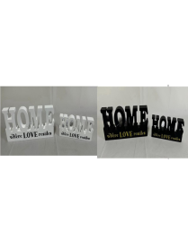FRASE SCRITTA DECORATIVA  HOME 16x7cm 919893
