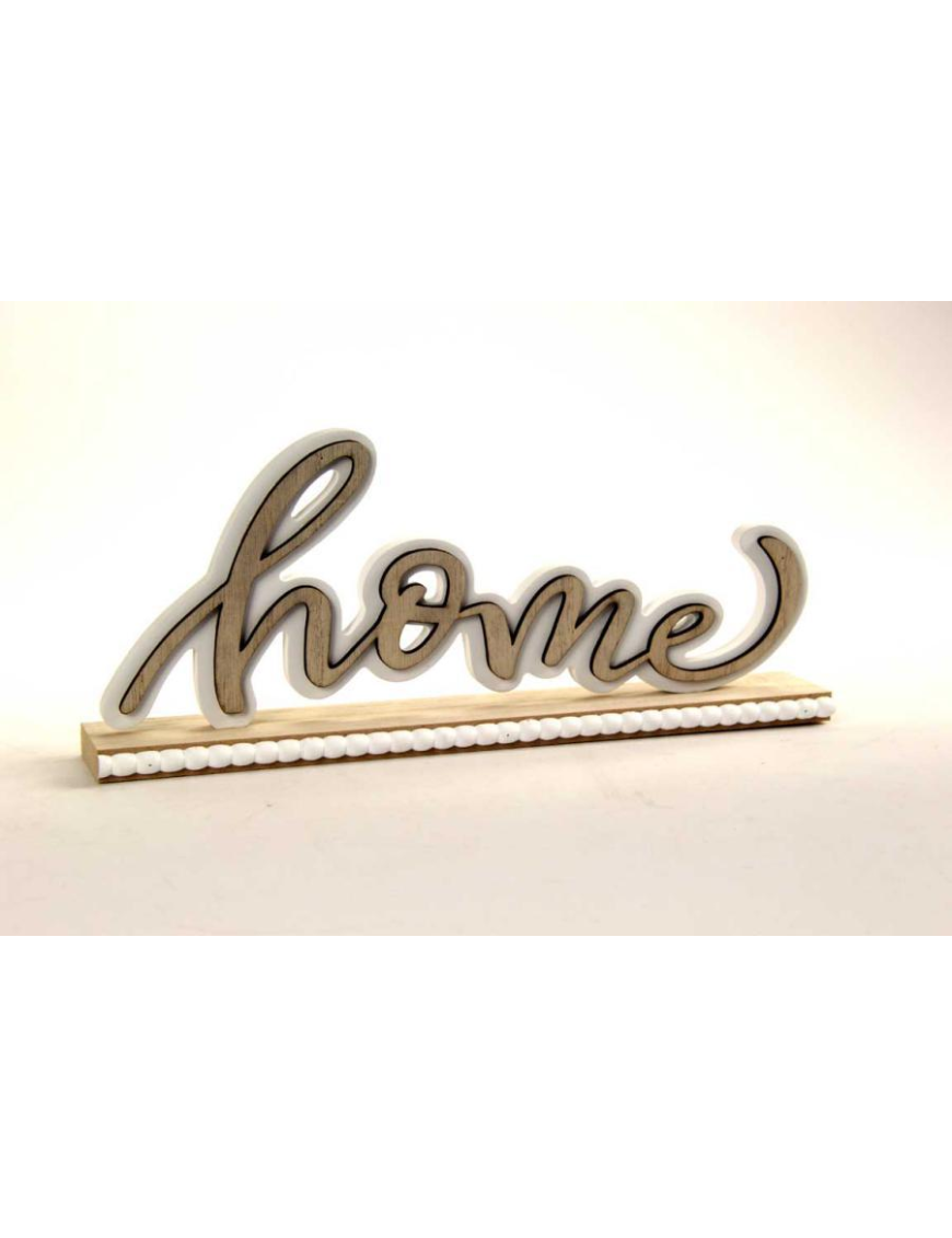 FRASE SCRITTA DECORATIVA   HOME 29x12cm