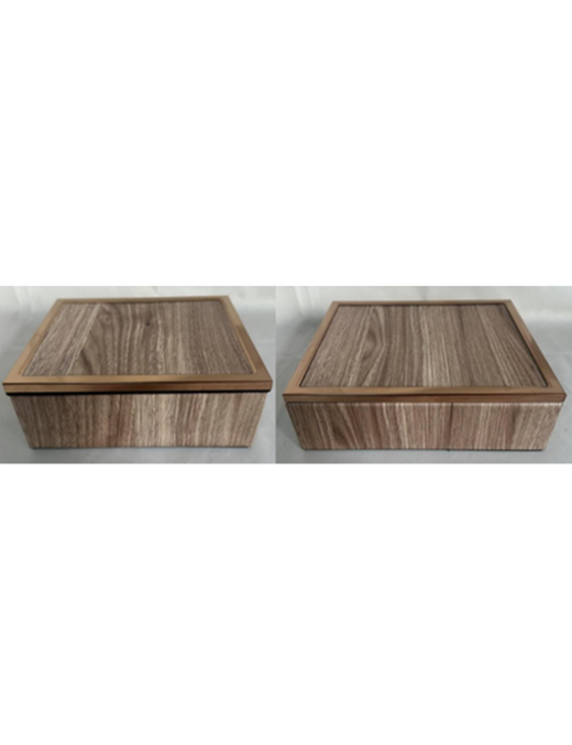 WOOD EFFECT BOX 18.5x14.5cm