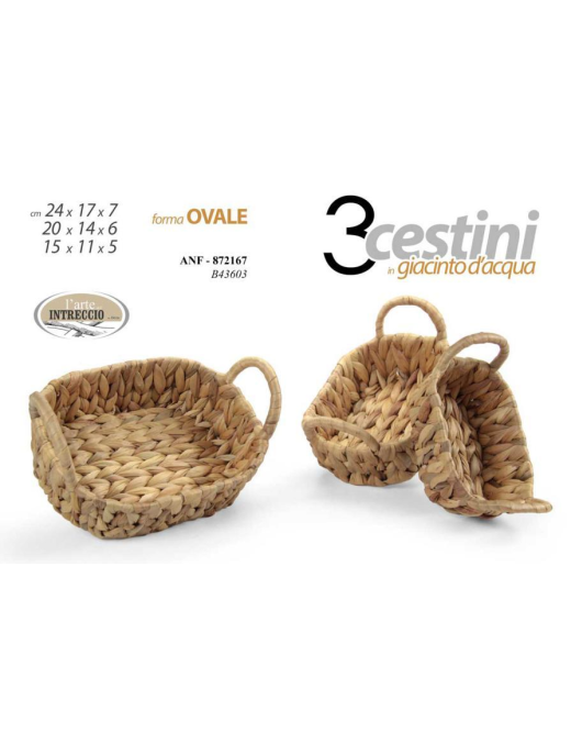 LINEA GIACINTO CESTINI OVALI 3pezzi