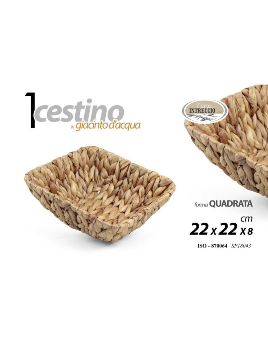 LINEA GIACINTO CESTINO QUADRATO 22x8 870064