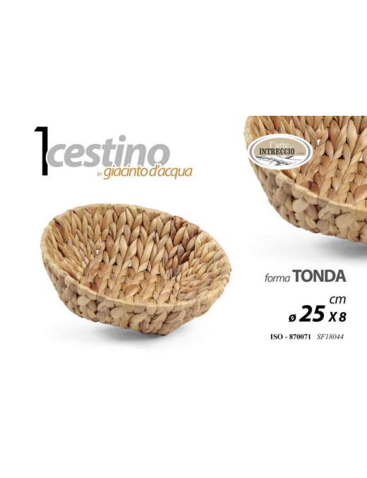 LINEA GIACINTO CESTINO TONDO 25x8 870071