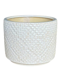 CERAMIC CACHEPOT 3 pieces WHITE