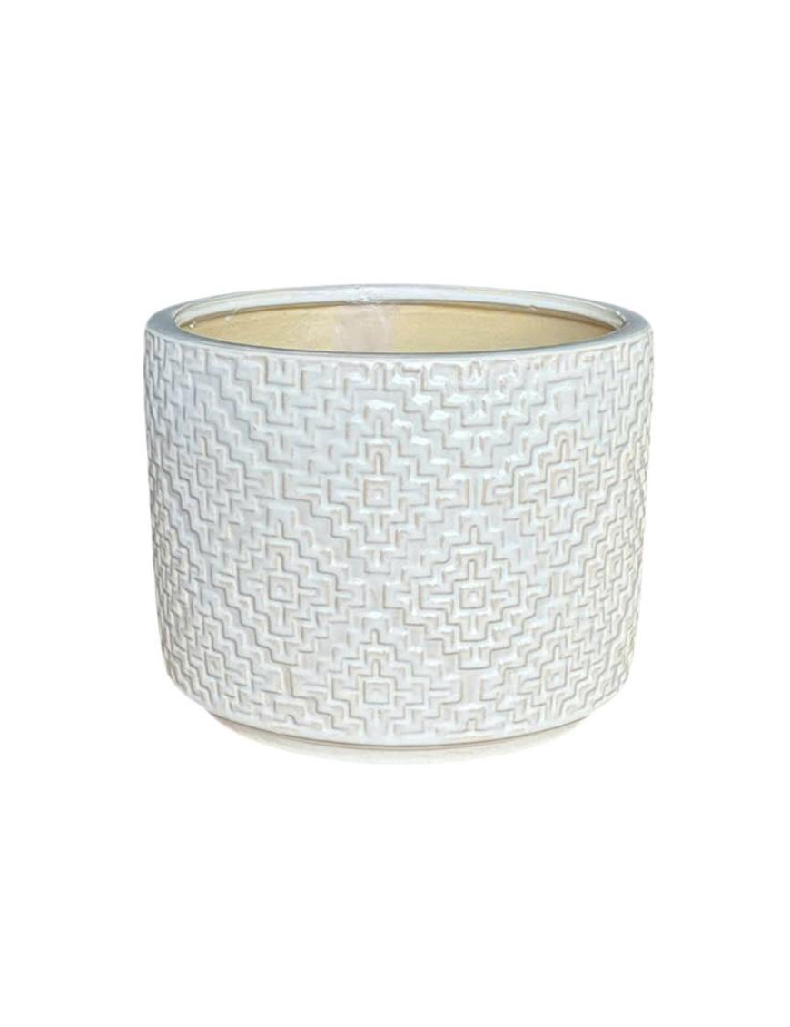 CERAMIC CACHEPOT 3 pieces WHITE