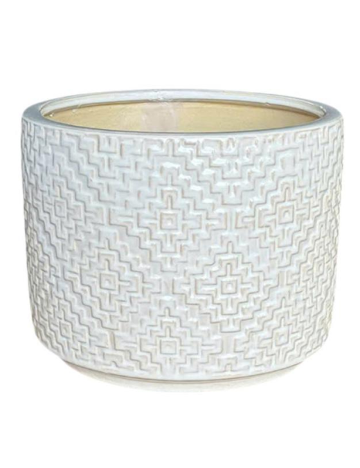 CERAMIC CACHEPOT 3 pieces WHITE