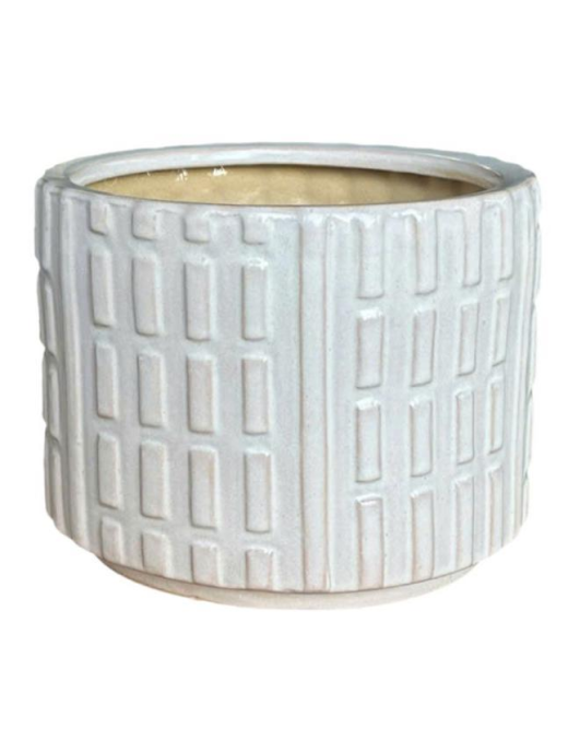 CERAMIC CACHEPOT 3 pieces WHITE
