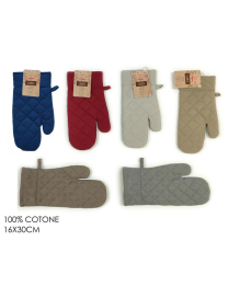 SOLID COLOR OVEN GLOVE 16x30cm