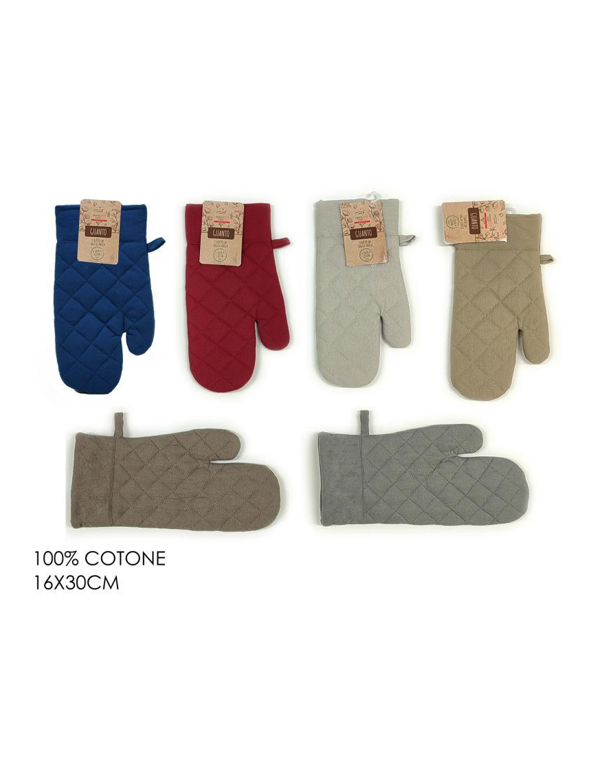 SOLID COLOR OVEN GLOVE 16x30cm