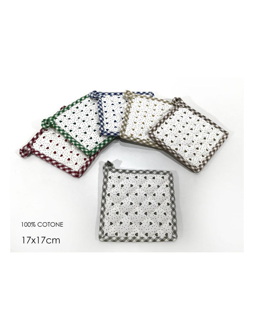 SQUARE POT HEART DECORATION 17x17cm 595527