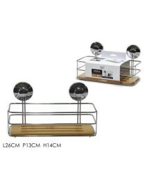 LINEA BAGNO BAMBOO MENSOLA RETTANGOLARE  26x13x14cm