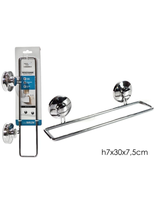 CHROME BATHROOM LINE TOWEL HOLDER 30cm