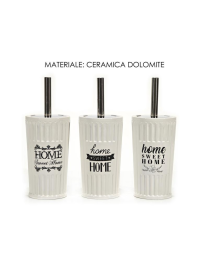 BATHROOM LINE WRITINGS DOLOMITE TOILET BRUSH HOLDER
