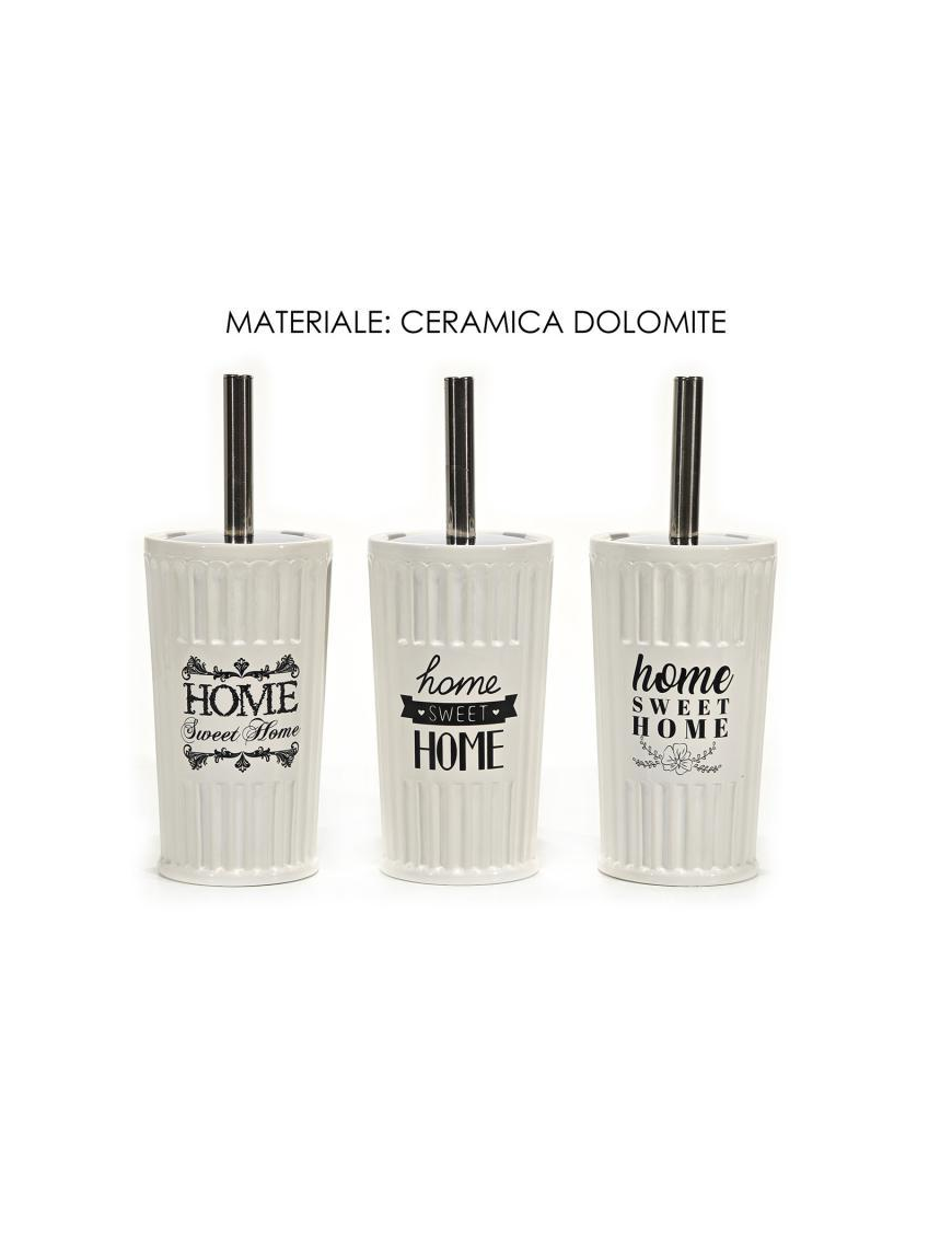 BATHROOM LINE WRITINGS DOLOMITE TOILET BRUSH HOLDER