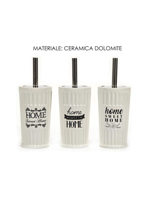 BATHROOM LINE WRITINGS DOLOMITE TOILET BRUSH HOLDER