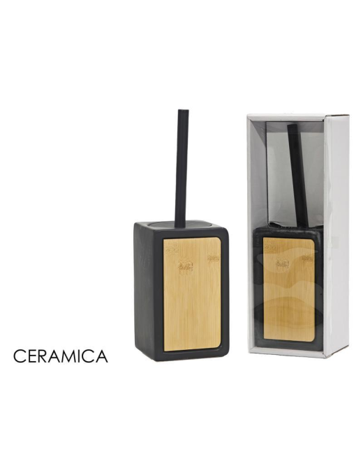 BAMBOO BATHROOM LINE N.EROCERAMIC TOILET BRUSH HOLDER