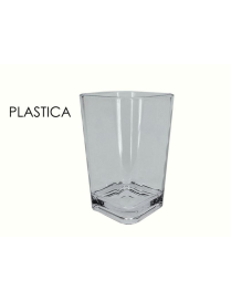LINEA BAGNO TRASPARENTE BICCHIERE PLASTICA