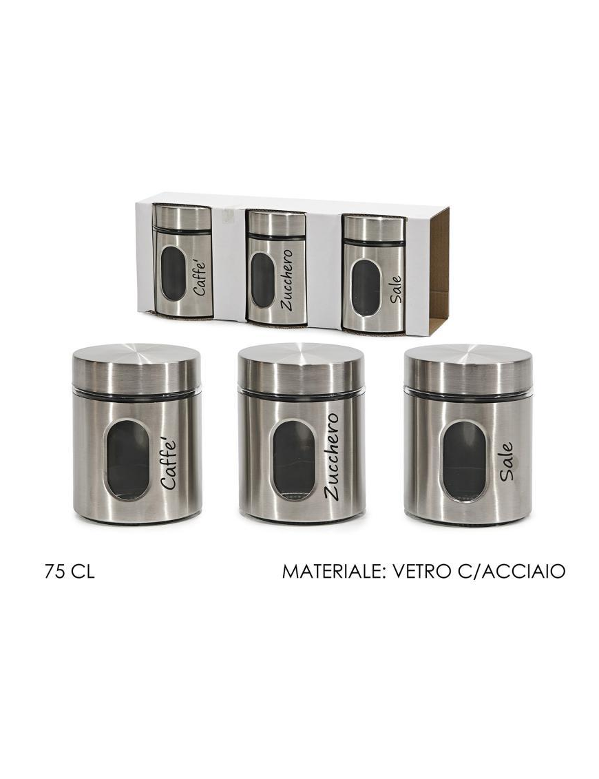 BARATTOLI 3pezzi  CROMATO 75cl