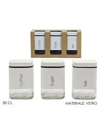 JARS 3 pieces MATT WHITE 80cl