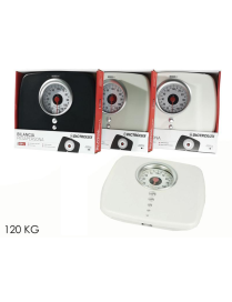 MECHANICAL BATHROOM SCALE 120kg ASSORTED