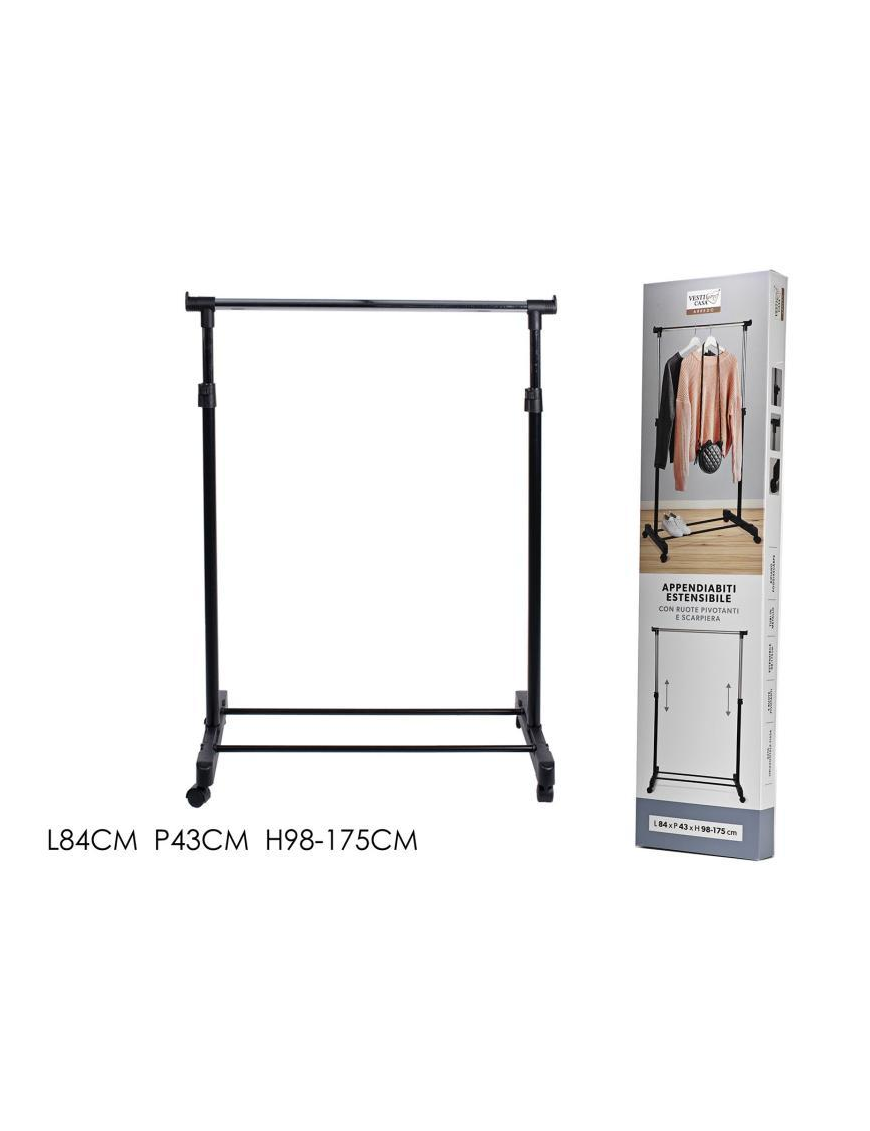 EXTENSIBLE CLOTHES HANGER 98-175cm