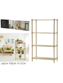 SHELF 4 SHELVES 61x32x117cm