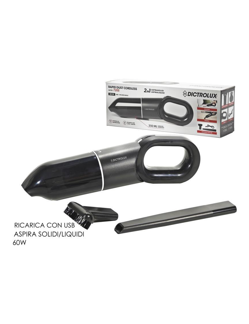 SOIL/LIQUID VACUUM CLEANER 60W USB