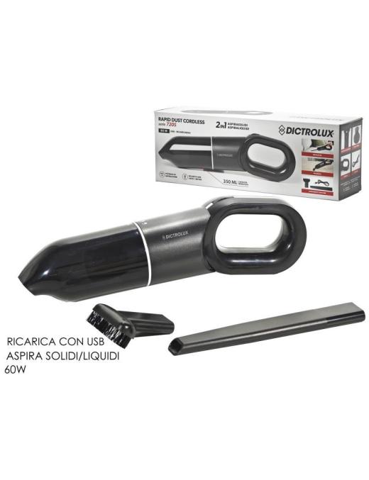 ASPIRASOLIDI/LIQUIDI 60W USB