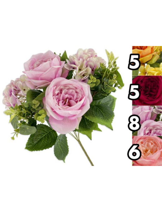HYDRANGEA+ROSE BOUQUET 52cm