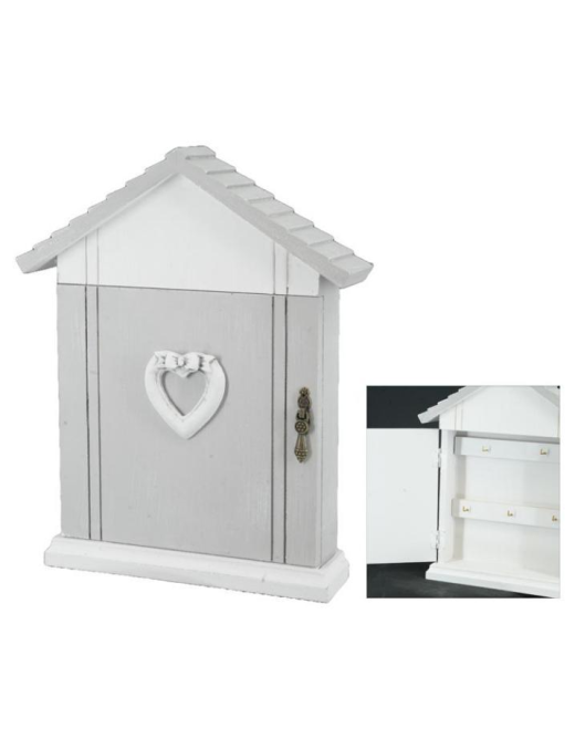 ROMANTIC GRAY LINE KEY RING HOUSE 24x30cm