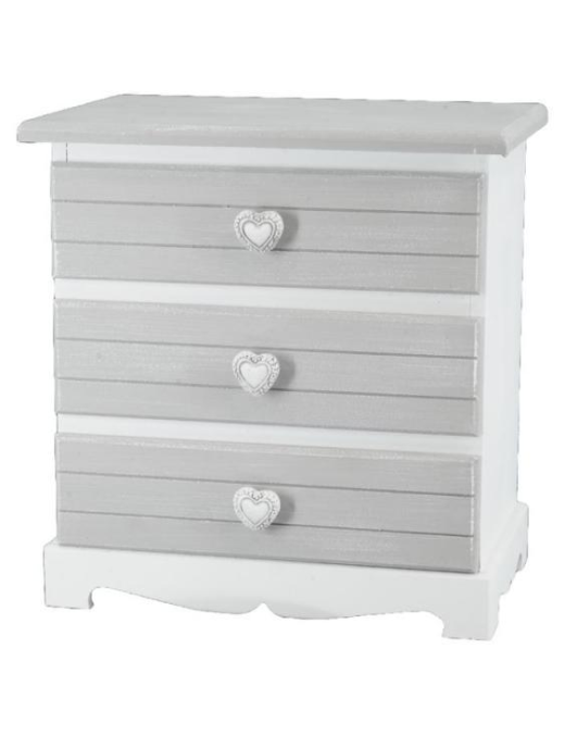 LINEA ROMANTIC GREY SCRIGNO 30x20x21 cm