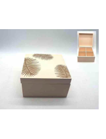 WHITE TEA-HERB BOX 18x18x9.5