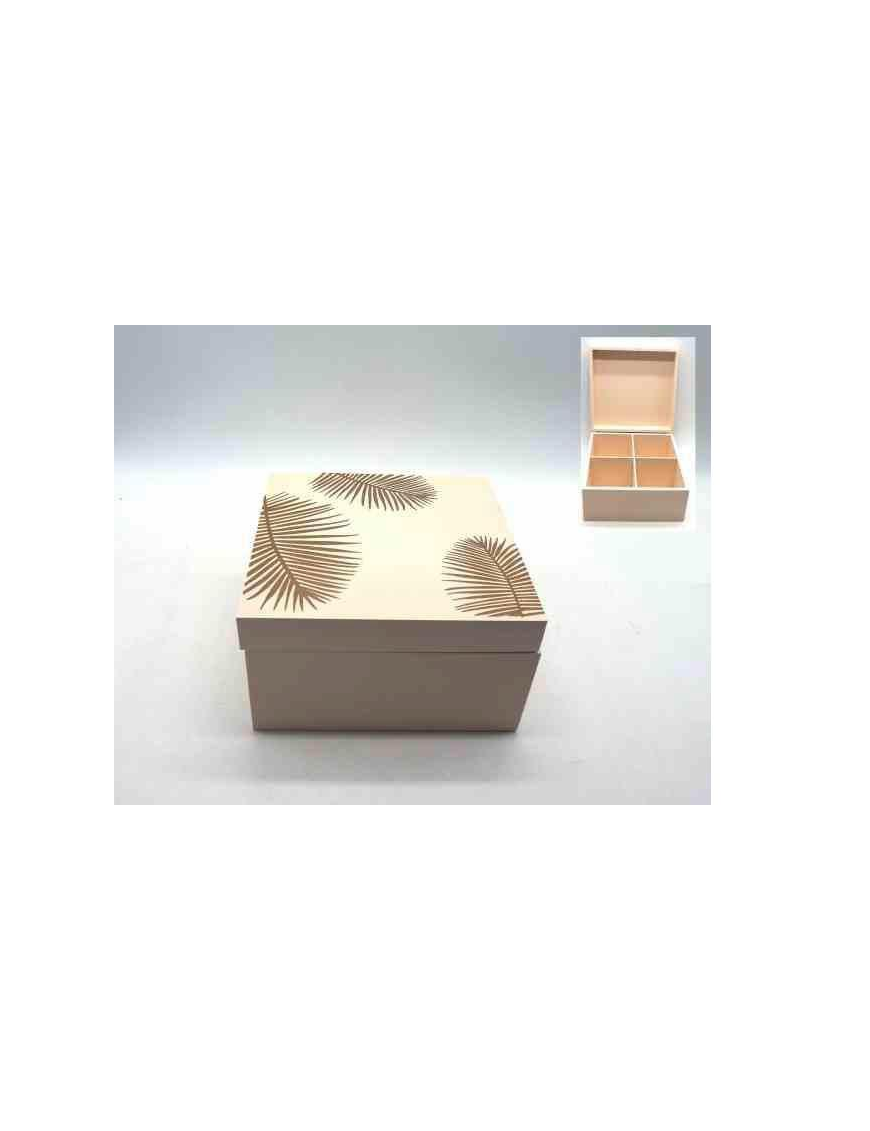 WHITE TEA-HERB BOX 18x18x9.5