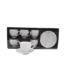 COFFEE SERVICE 6 pieces 80cc WITH SAUCER