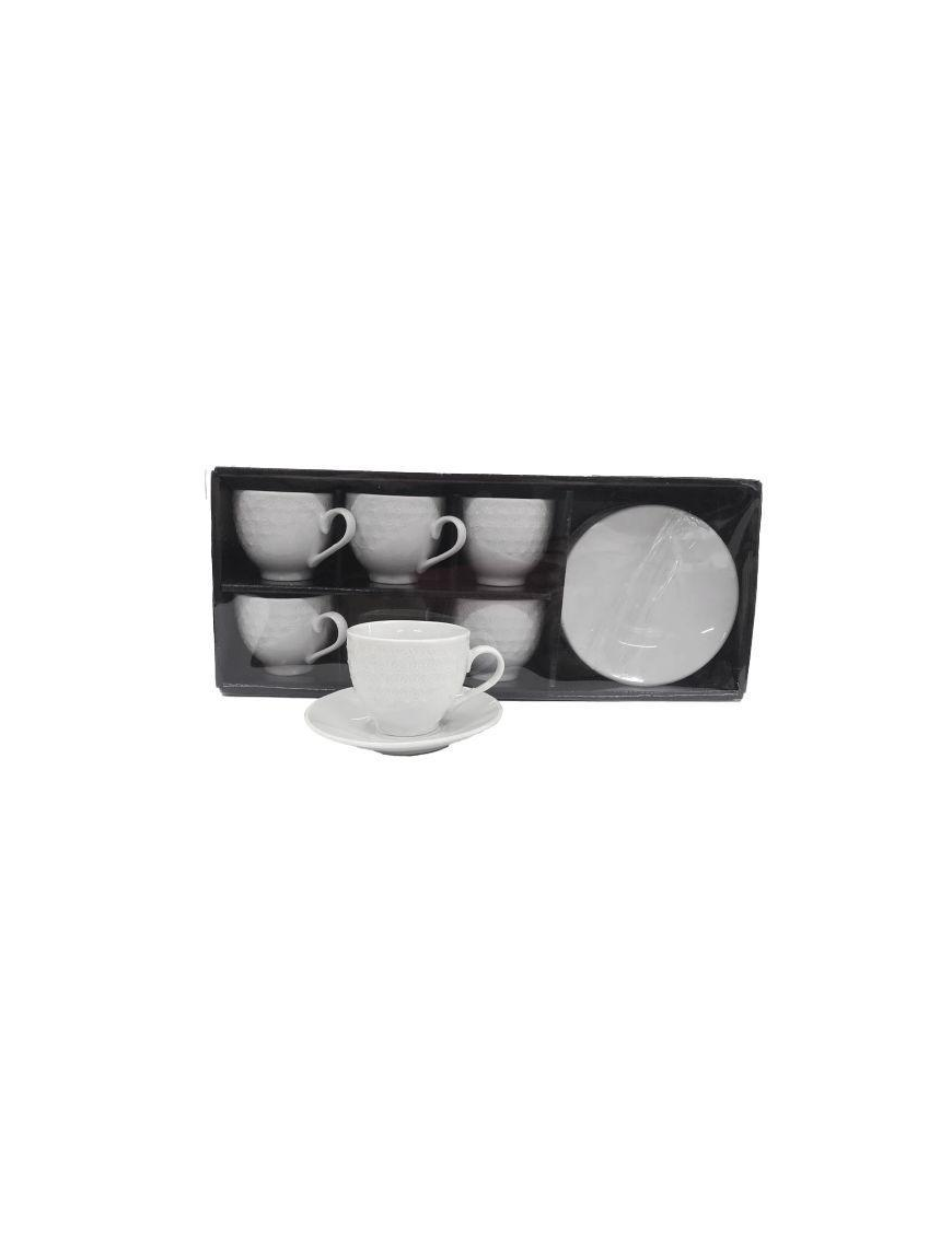 SERVIZIO CAFFE' 6pezzi 80cc CON PIATTINO