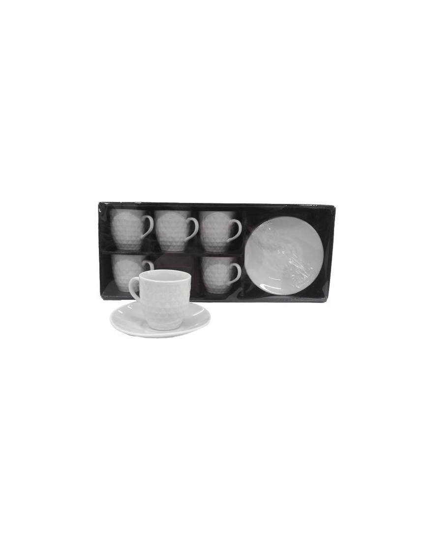 SERVIZIO CAFFE'  6pezzi 80cc CON PIATTINO